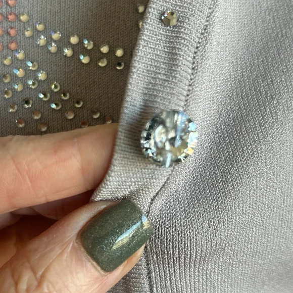 Doncaster Collection Dusty Lavender Twinset Tank and Cardigan Sweater NWT - Picture 4 of 7